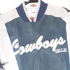 Men's Suede Dallas Cowboys Varsity Jacket